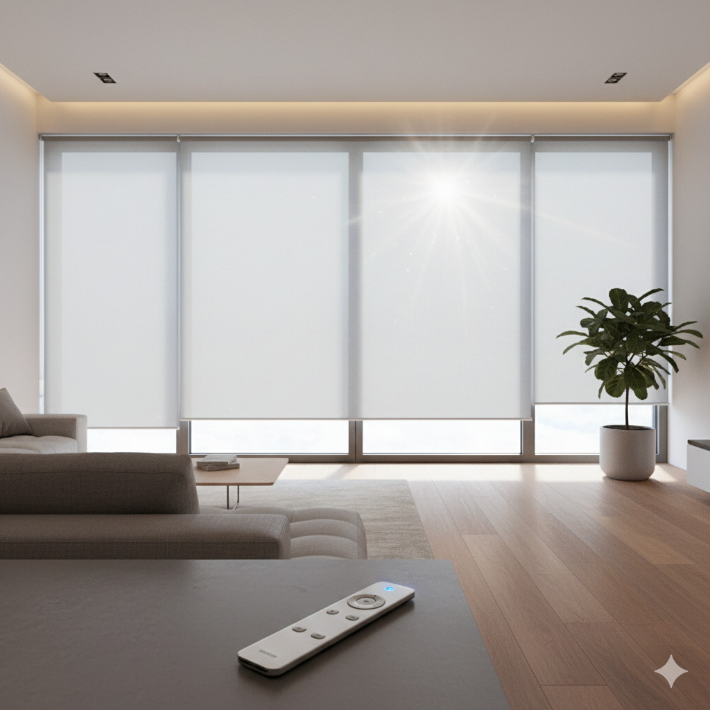 Smart motorized blinds with remote control