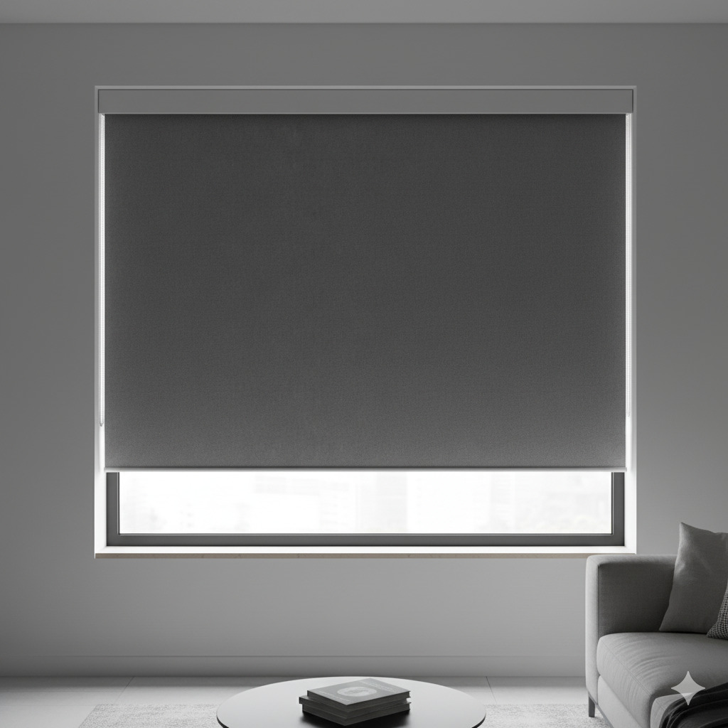Modern roller blinds with blackout option
